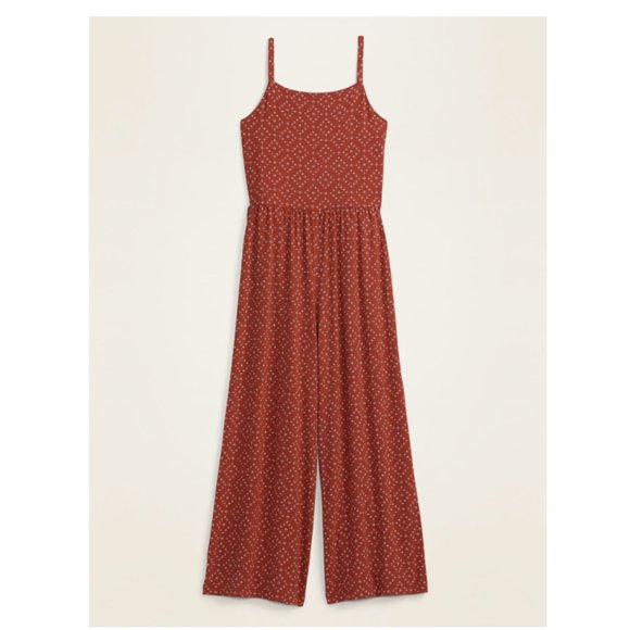 Jersey-Knit Wide leg Jumpsuit - Picture 1 of 5